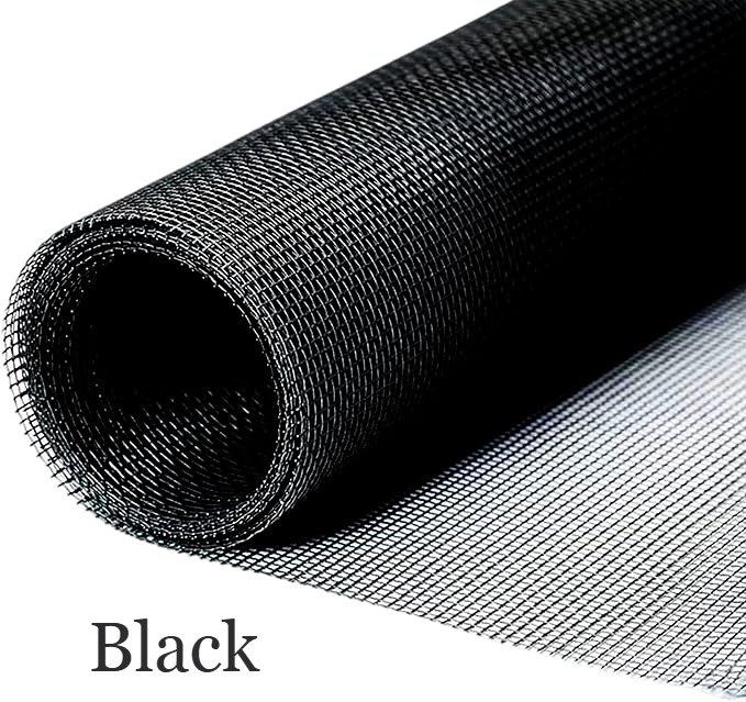 Black mosquito mesh