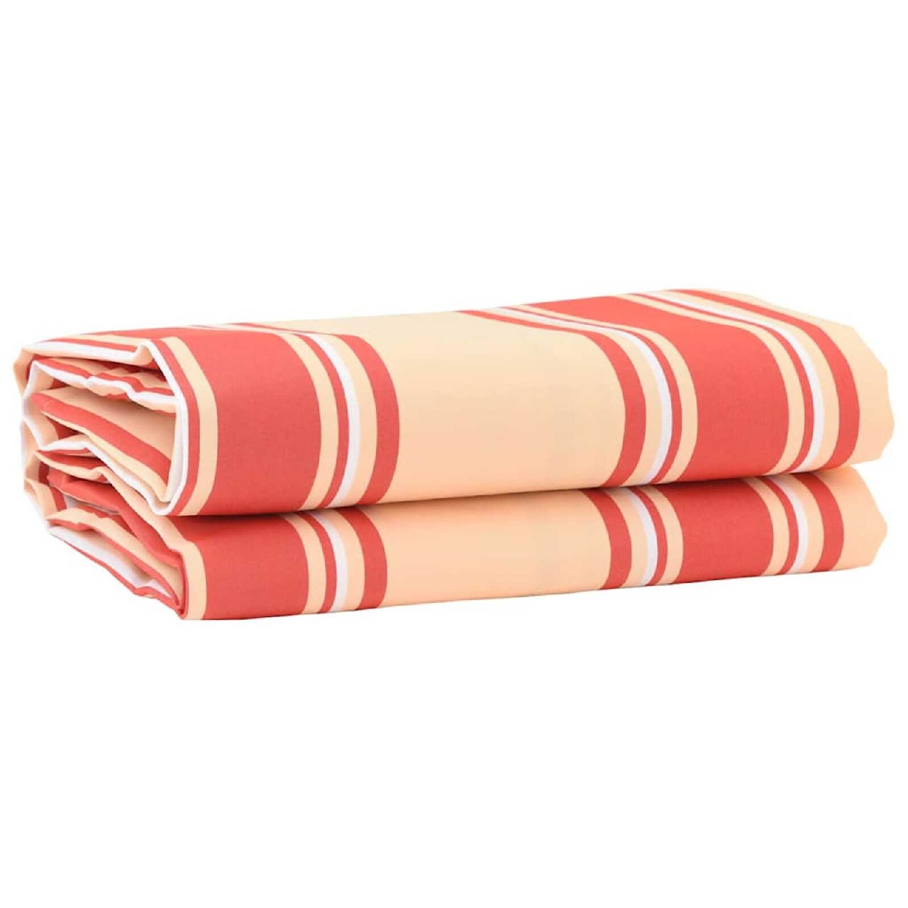 Yellow and orange striped canopy fabric