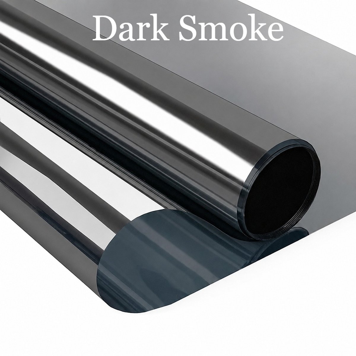 Dark smoke solar control window film sample